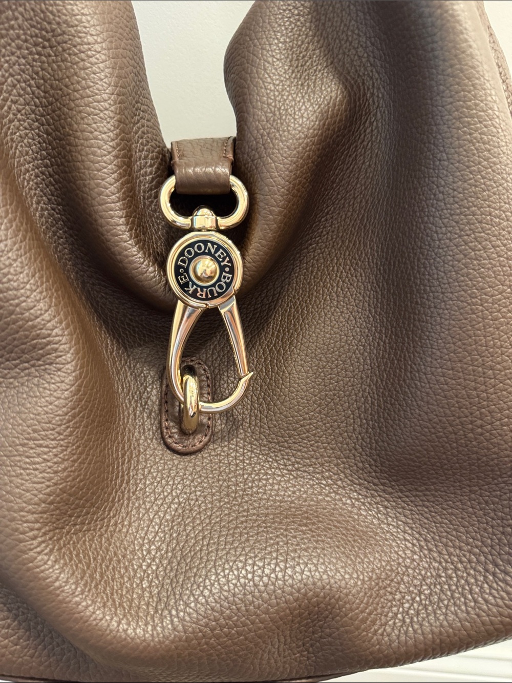 Dooney & Bourke Pebble Grain Small Logo Lock Sac shoulder bag - Picture 2 of 8